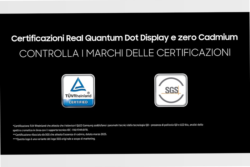 2025 Q7F4 85 pollici 4K QLED Samsung Vision AI TV Nero