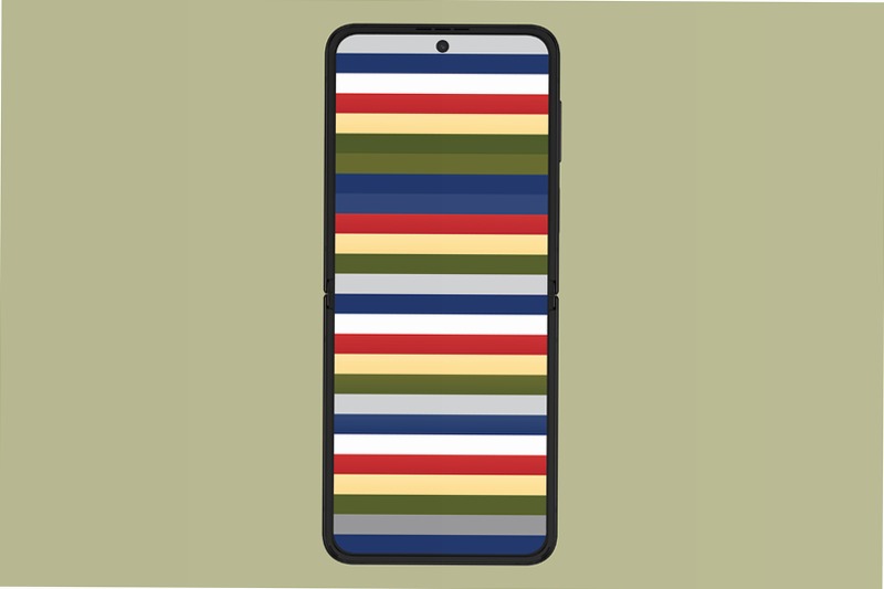 Galaxy Z Flip4 Bespoke Edition Khaki Front 256GB 8GB Nero