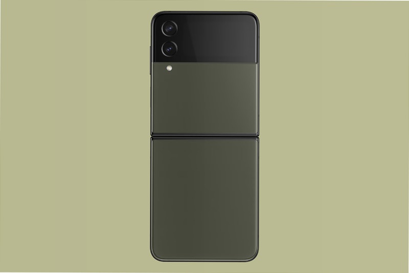 Galaxy Z Flip4 Bespoke Edition Khaki Front 256GB 8GB Nero
