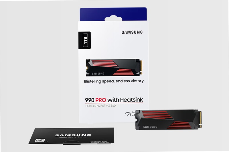 990 PRO NVMe 1TB con Dissipatore di Calore Interno