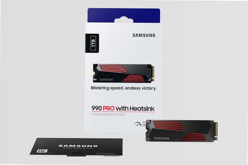 990 PRO NVMe 1TB con Dissipatore di Calore 7450MB/s 7450MB/s