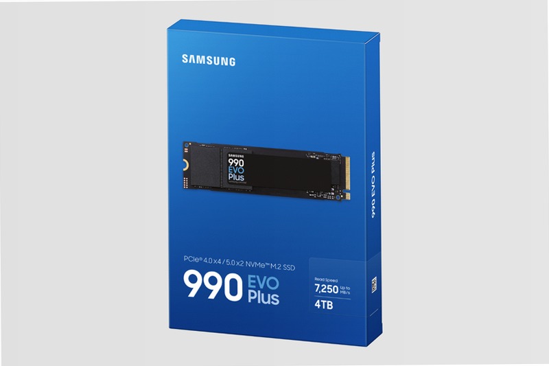 990 EVO Plus NVMe M.2 SSD 4TB PCIe 4.0 7250MB/s 7250MB/s