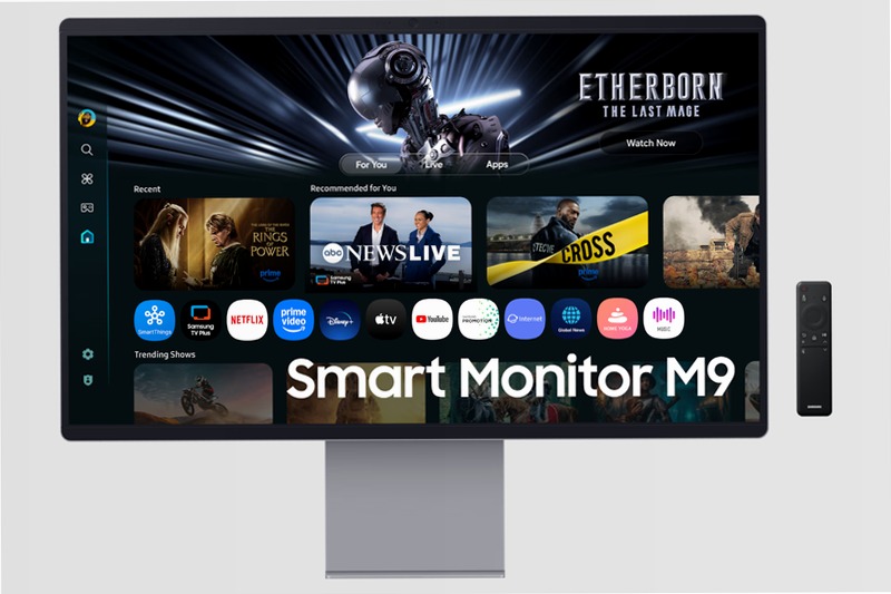 Smart Monitor M9 - UHD Flat 32" QD-OLED Argento OLED