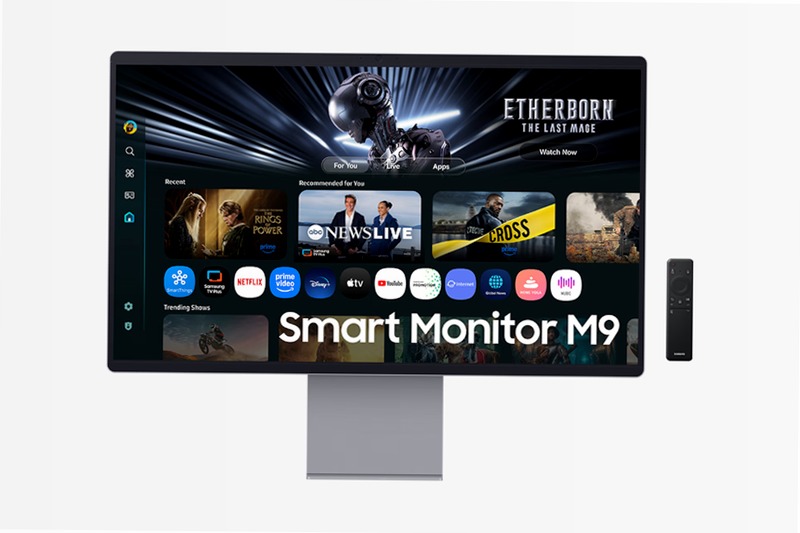 Smart Monitor M9 - UHD Flat 32" QD-OLED Argento OLED