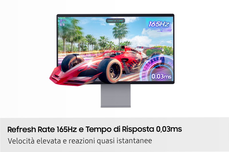 Smart Monitor M9 - UHD Flat 32" QD-OLED Argento OLED