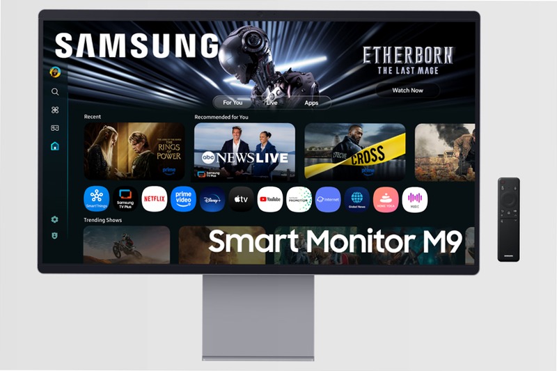 Smart Monitor M9 - UHD Flat 32" QD-OLED Argento OLED