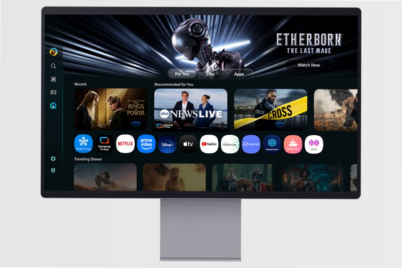 Smart Monitor M9 - UHD Flat 32" QD-OLED Argento OLED