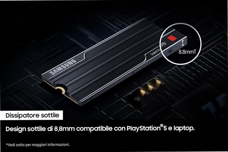 9100 PRO NVMe con dissipatore di calore - Prestazioni senza pari PCIe 5.0