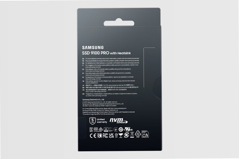 9100 PRO NVMe con dissipatore di calore - Prestazioni senza pari PCIe 5.0