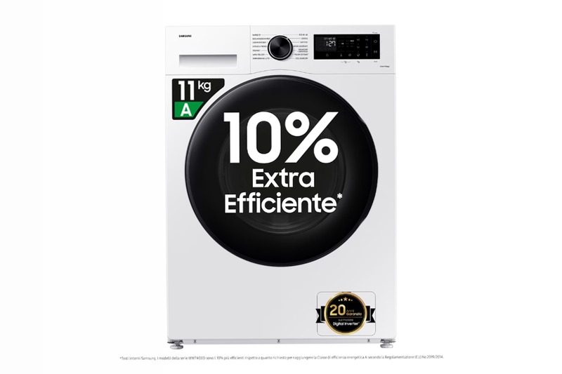 Lavatrice Samsung Crystal Clean 11 Kg WW11DG5B25AEET 11kg Bianco