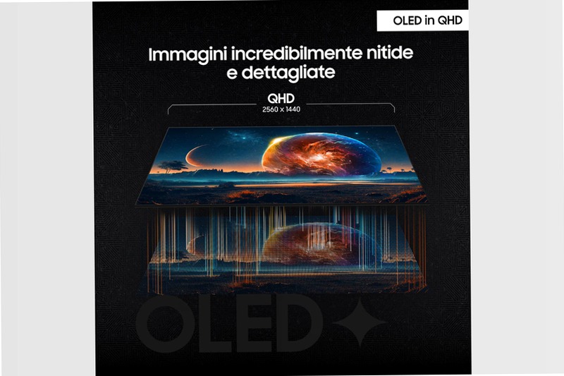 Monitor Gaming Odyssey OLED G6 27" Argento