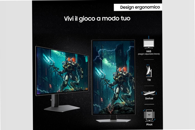 Monitor Gaming Odyssey OLED G6 27" Argento