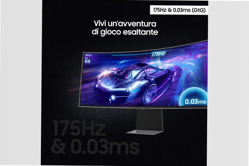 Monitor Gaming Odyssey OLED G8 da 34" WQHD Curvo