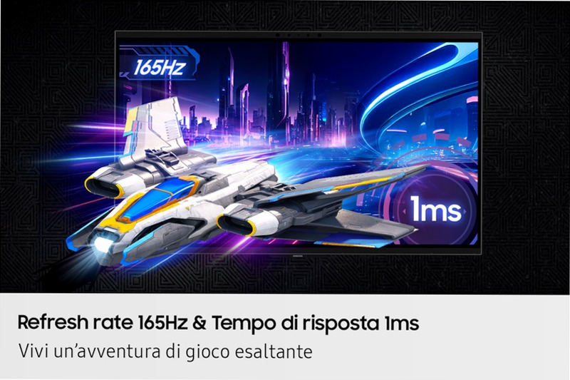 Monitor Gaming Odyssey 3D - G90XF da 27" UHD Flat Argento IPS