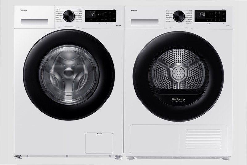 Asciugatrice Samsung Crystal EcoDry 9 Kg 9kg C Bianco