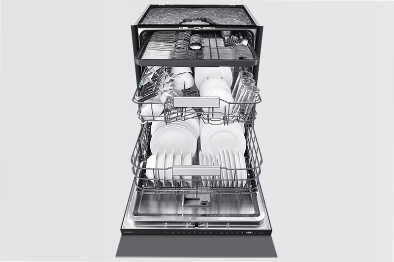 Lavastoviglie Samsung Serie 80 AI Sliding DW80H73QAI0 A 14 Bianco Incasso
