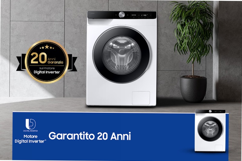 Lavatrice Samsung AI Control Ecodosatore 11Kg Bianco