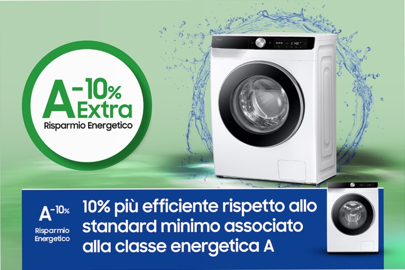 Lavatrice Samsung AI Control Ecodosatore 11Kg Bianco