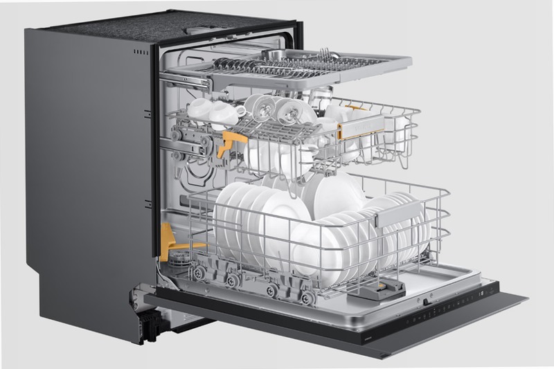 Lavastoviglie Samsung Serie 6 JetClean Sliding DW60DG770I00 B 14 Bianco Incasso