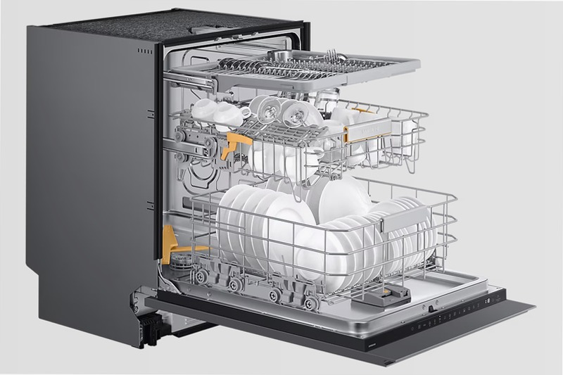 Lavastoviglie Samsung Serie 6 JetClean Sliding DW60DG770I00 B 14 Bianco Incasso