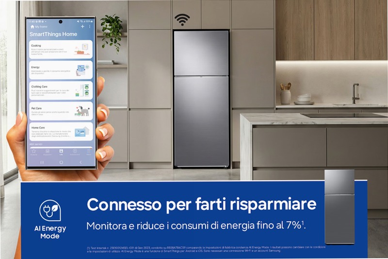 Frigorifero Doppia Porta Samsung EcoFlex AI 415L E