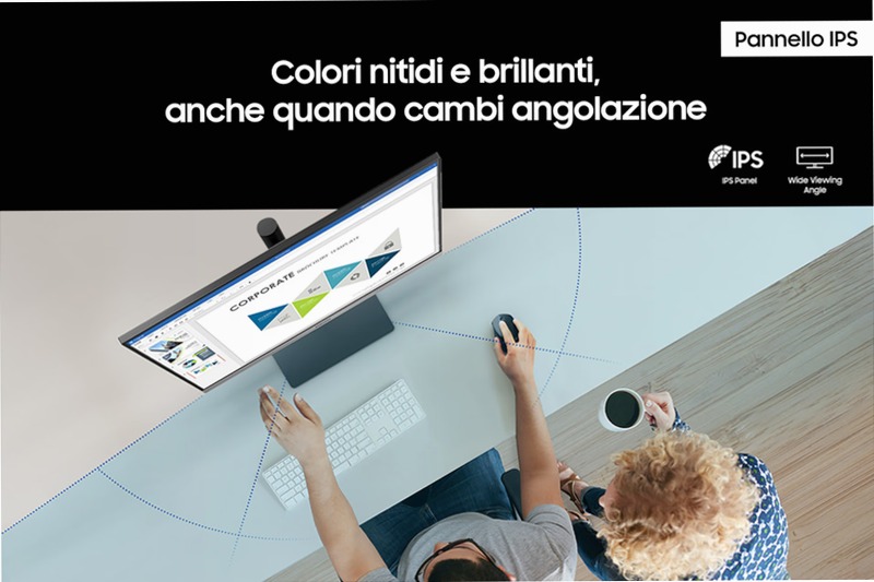 Monitor LED S43UF da 27" Full HD - Samsung Italia Nero IPS