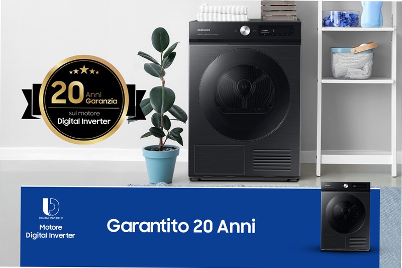 Asciugatrice Bespoke AI™ QuickDry 9Kg DV90BB7445GB C Nero