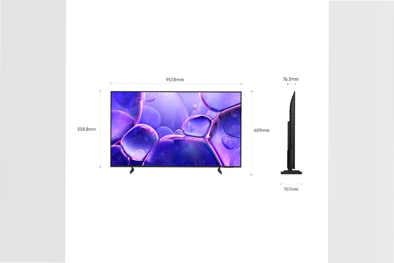 U8000F 43 pollici - Smart TV Samsung Nero 43" 4K