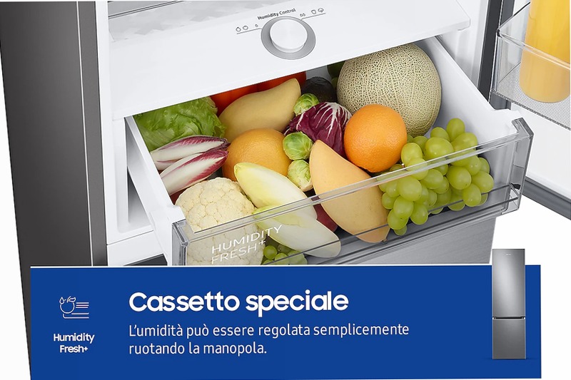 Frigorifero Combinato Samsung EcoFlex AI 2m 390L RB38C705CSR C