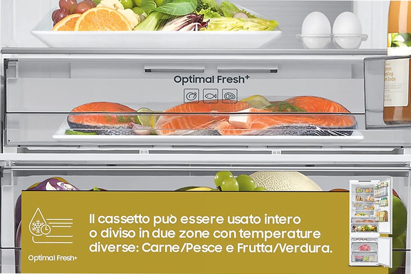 Frigorifero Combinato Samsung F1RST 75 AI Bianco D Incasso