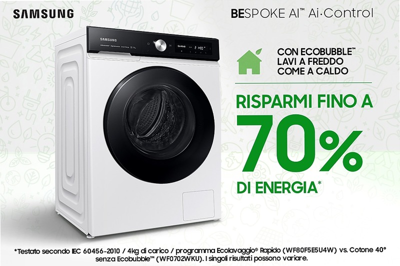 Lavatrice Bespoke AI™ 11Kg WW11BB704DGE Bianco