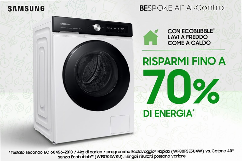 Lavatrice Bespoke AI™ 11Kg WW11BB704DGE Bianco