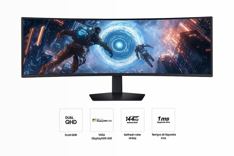 Monitor Gaming Odyssey G9 - G91F da 49" DQHD Curvo Nero VA