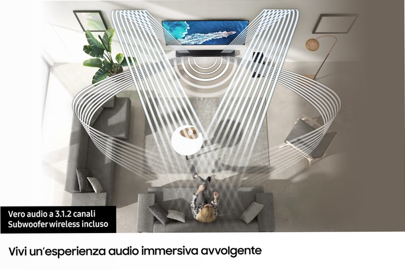 Soundbar HW-Q600A: Immersione Audio 3.1.2