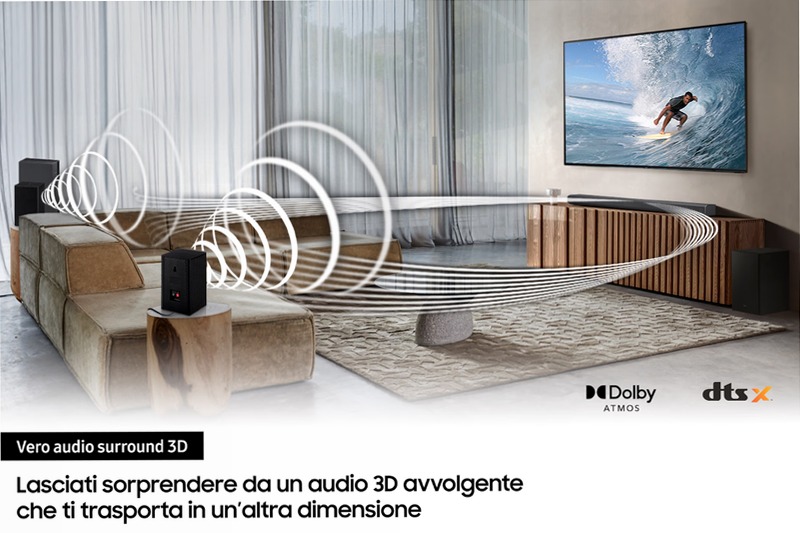 Soundbar HW-Q600A: Immersione Audio 3.1.2