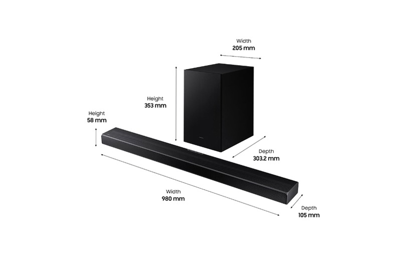 Soundbar HW-Q600A: Immersione Audio 3.1.2