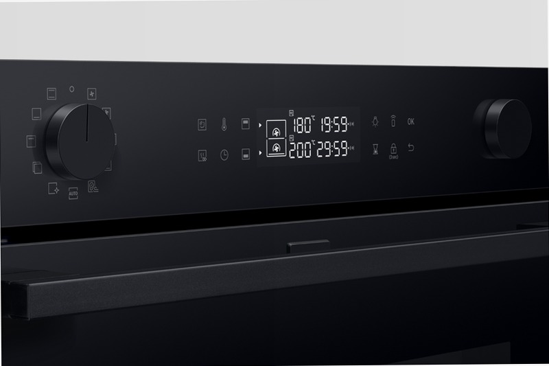 Forno Samsung Dual Cook Flex™ Serie 4 76L NV7B4540VBK 76 A Nero
