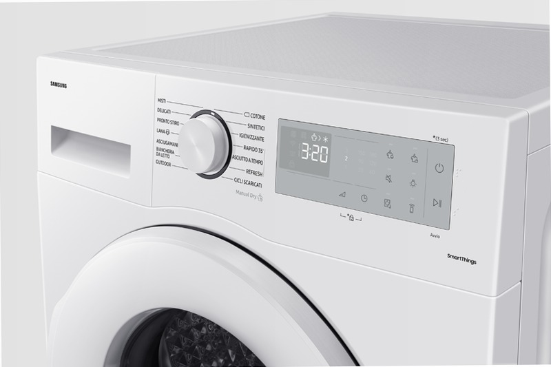 Asciugatrice Samsung Crystal EcoDry 8 Kg - Asciugatura Efficace e Economica 8kg C Bianco