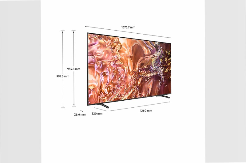 QLED 4K 75" QE1D TV 2024 Grigio