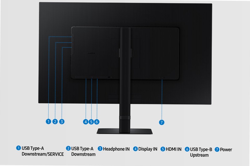 Monitor HRM ViewFinity S8 - S80D da 32" UHD Flat Nero VA