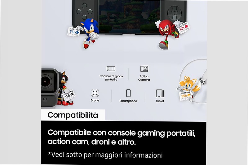 Sonic PRO Plus microSD 1TB - Velocità e Spazio per i Tuoi Giochi