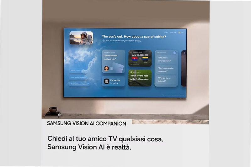 75" Mini LED M1EH 4K Vision AI Smart TV Nero