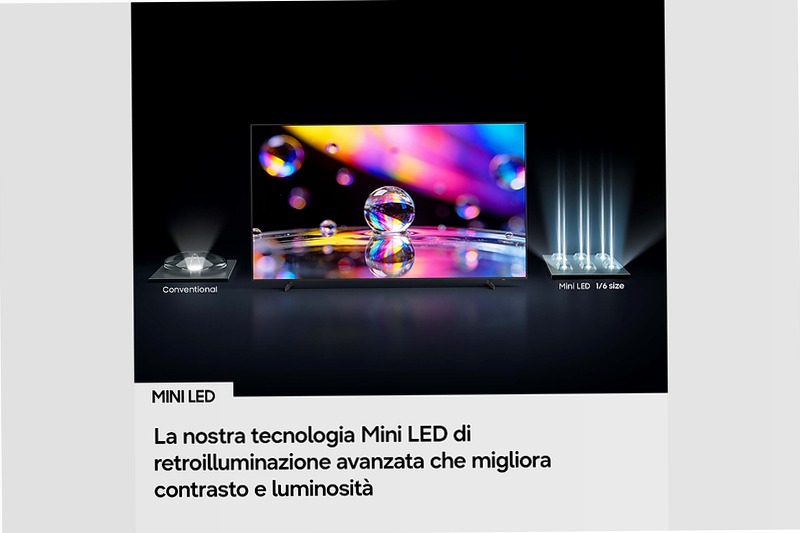 75" Mini LED M1EH 4K Vision AI Smart TV Nero