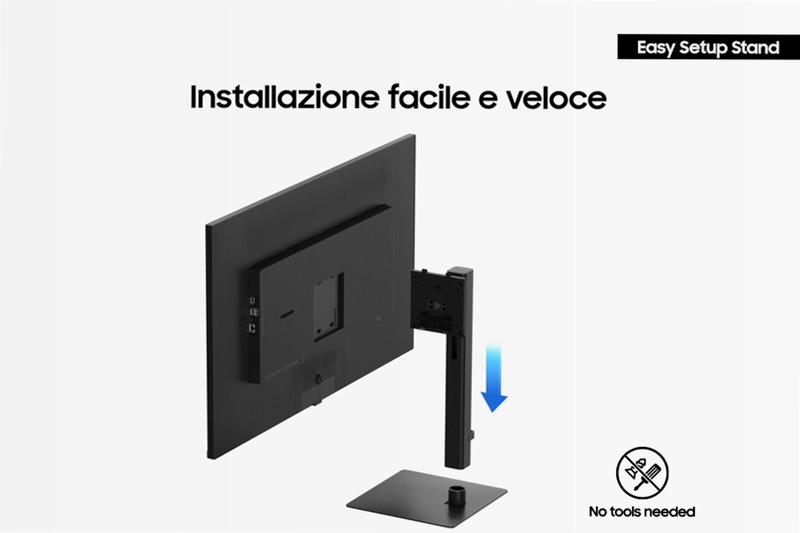 Monitor HRM ViewFinity S8 - S80UD da 37" UHD Flat Nero VA