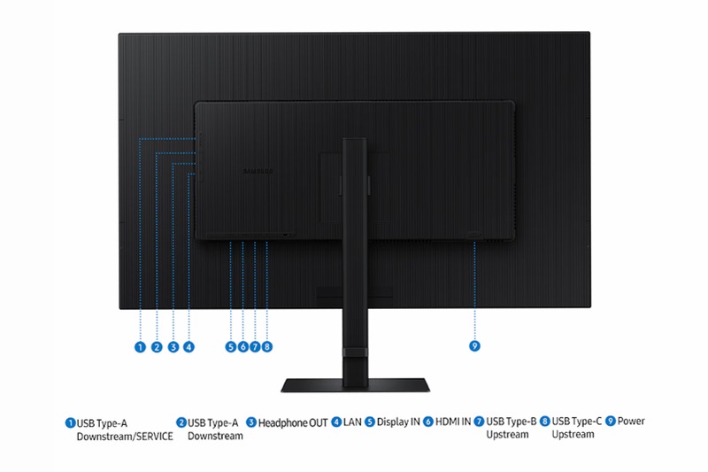 Monitor HRM ViewFinity S8 - S80UD da 37" UHD Flat Nero VA