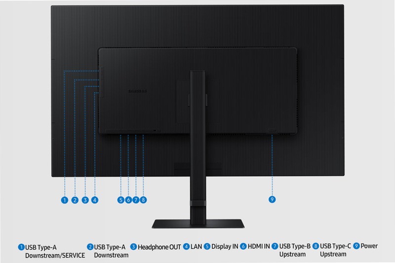 Monitor HRM ViewFinity S8 - S80UD da 37" UHD Flat Nero VA