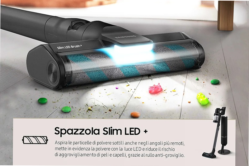 Aspirapolvere senza filo Samsung Bespoke Jet™ AI complete extra 280W VS28C9784QK