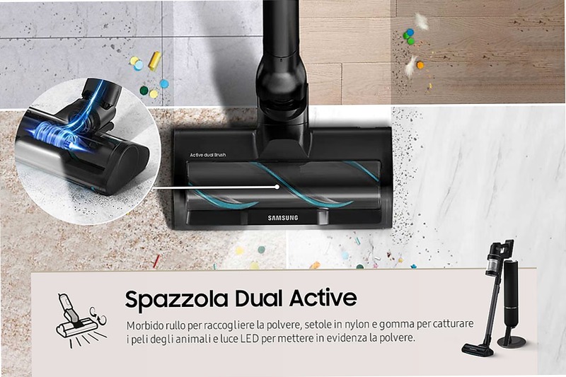 Aspirapolvere senza filo Samsung Bespoke Jet™ AI complete extra 280W VS28C9784QK