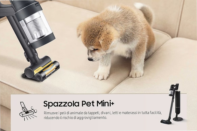 Aspirapolvere senza filo Samsung Bespoke Jet™ AI complete extra 280W VS28C9784QK