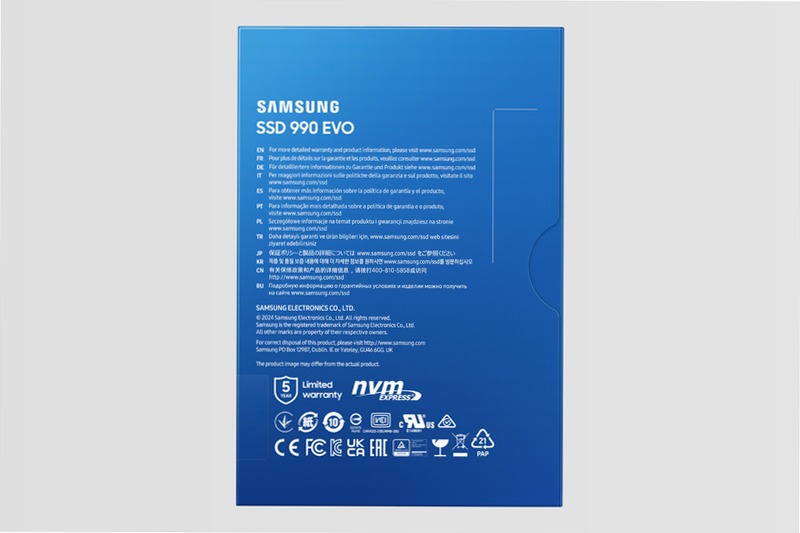 SSD 990 EVO 2TB - Prestazioni eccellenti PCIe 4.0 5000MB/s 5000MB/s